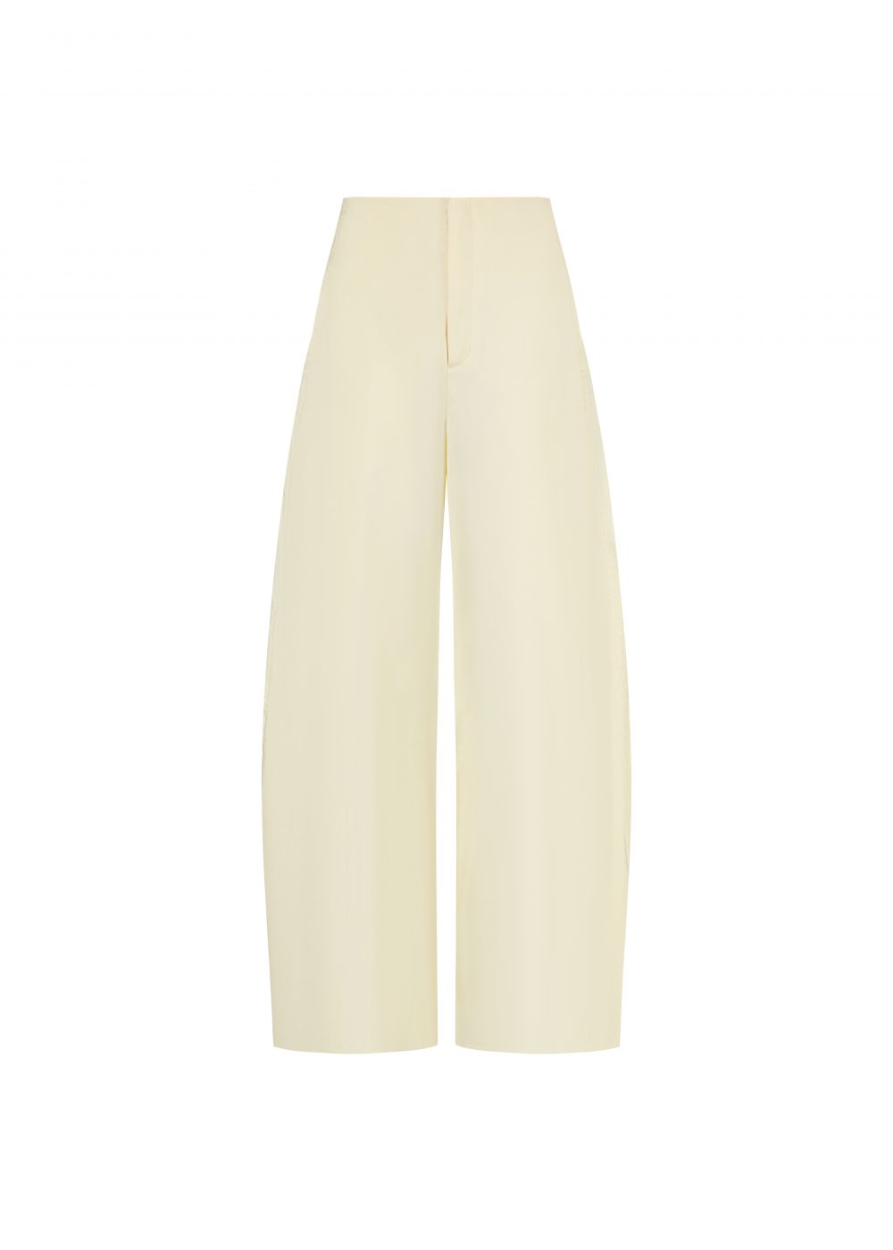 SILK CURVED PANTS