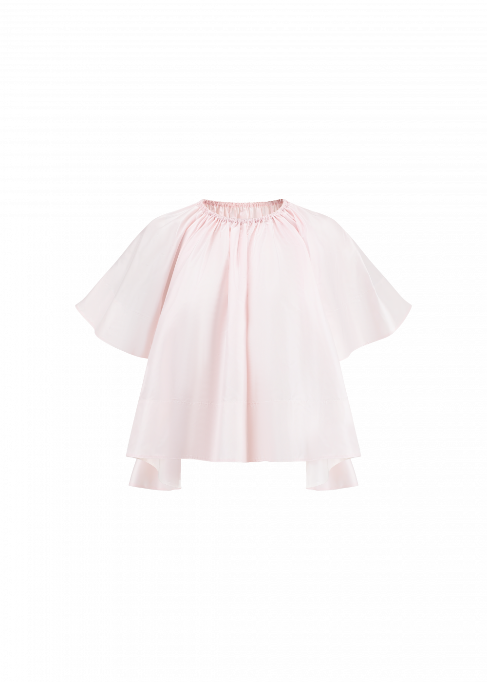 SILK TAFFETA RELAXED-FIT