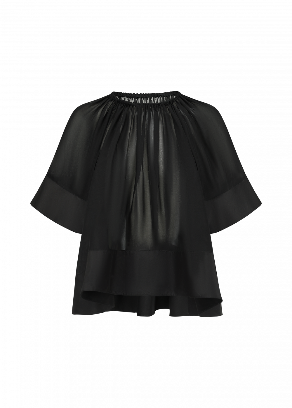 SILK CHIFFON RELAXED-FIT