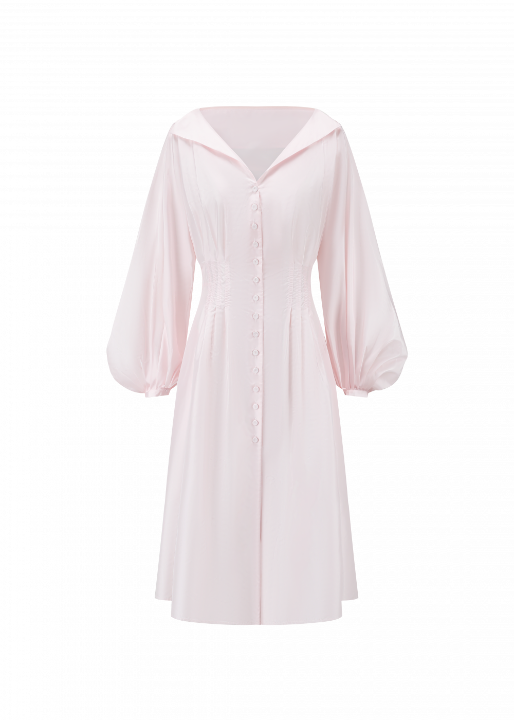 WIDE OPENING COLLAR DRESS