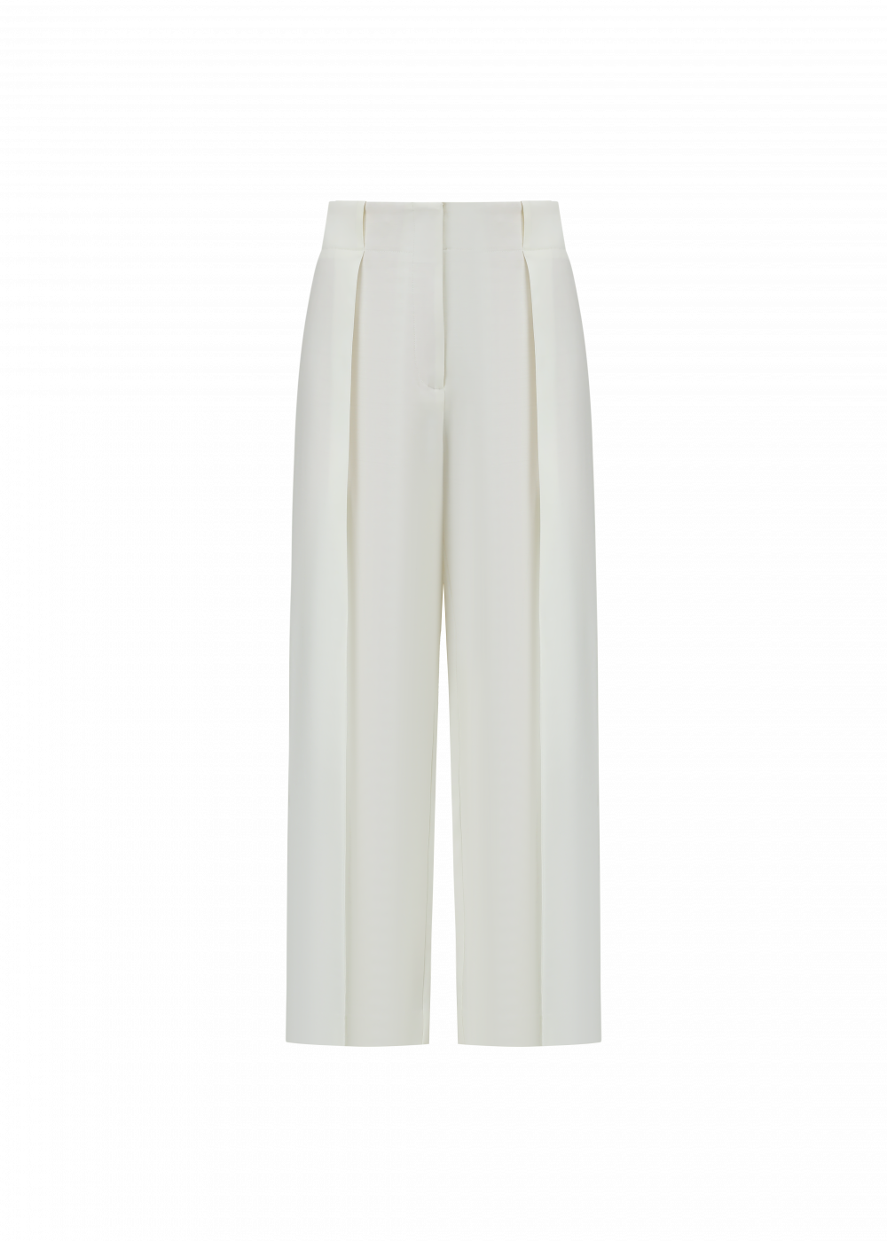 SILK-WOOL TAILORED PANTS