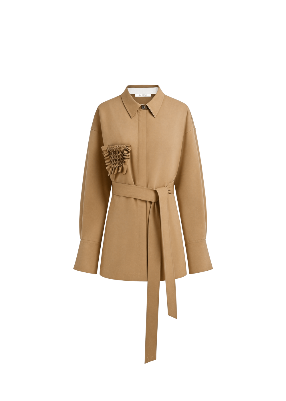 SMOCKING WOOL SHIRT