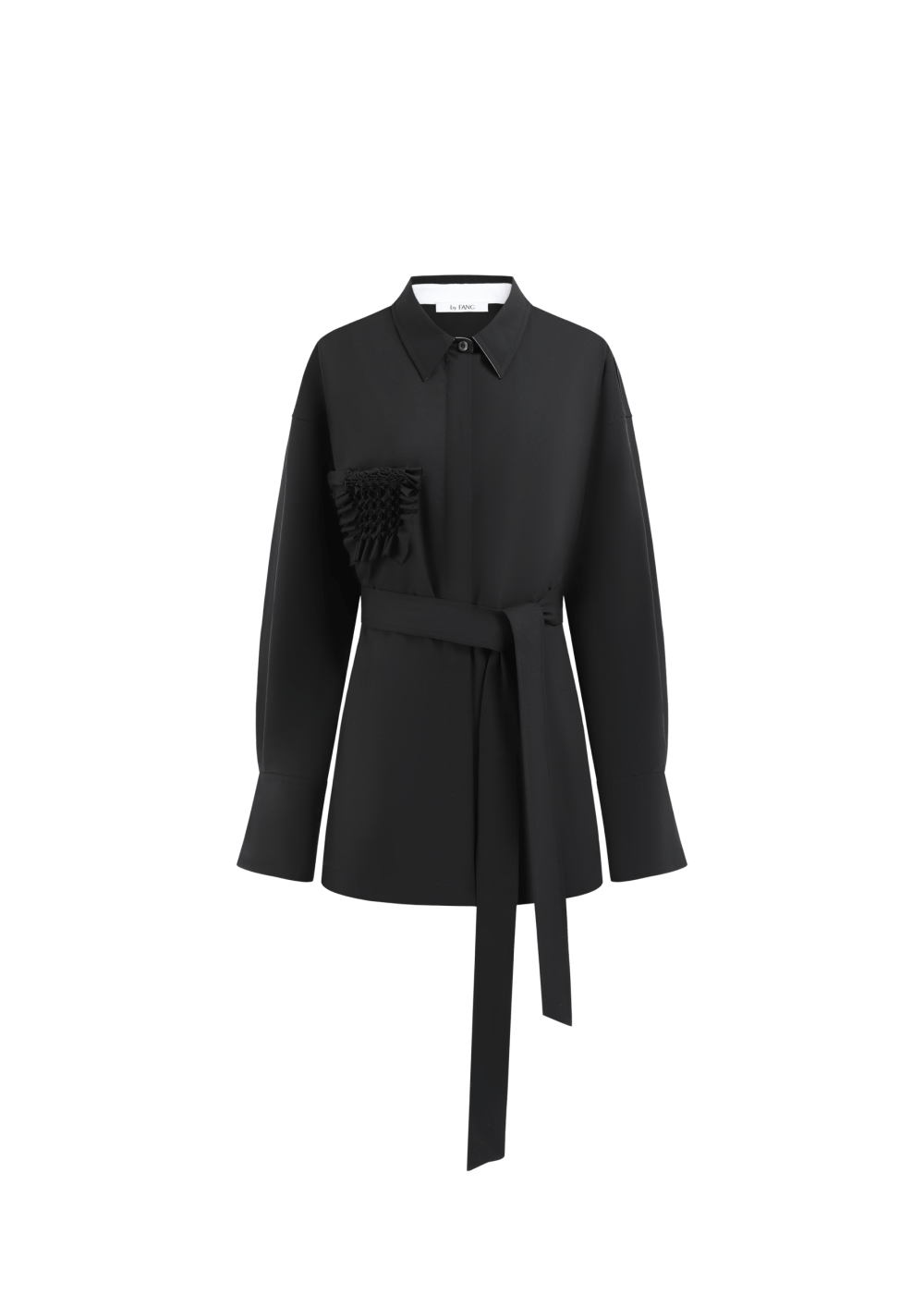 SMOCKING WOOL SHIRT