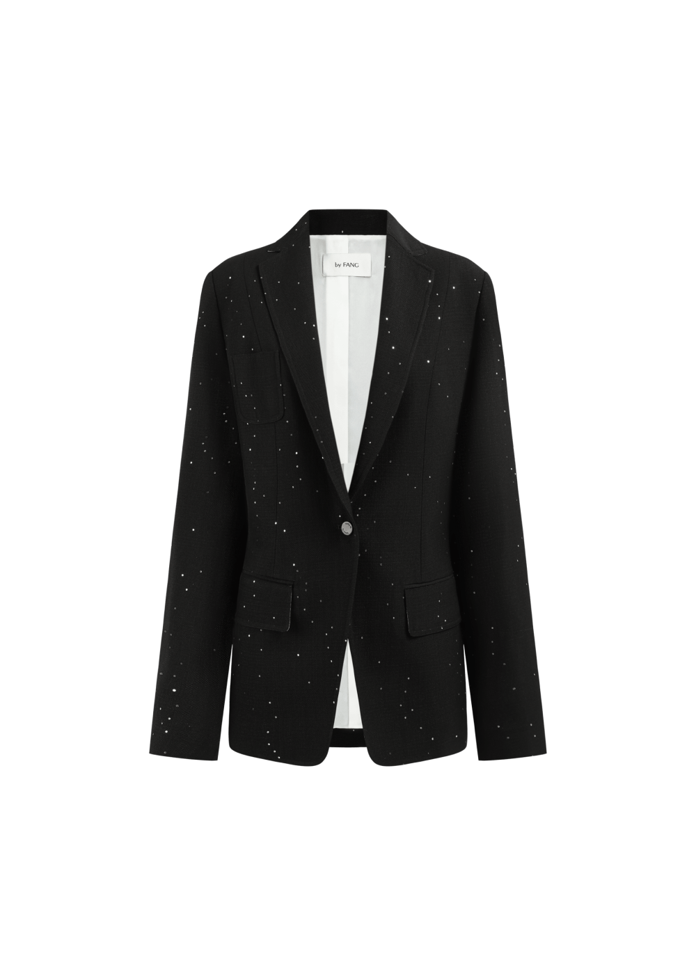 SEQUINED TEXTURED BLAZER