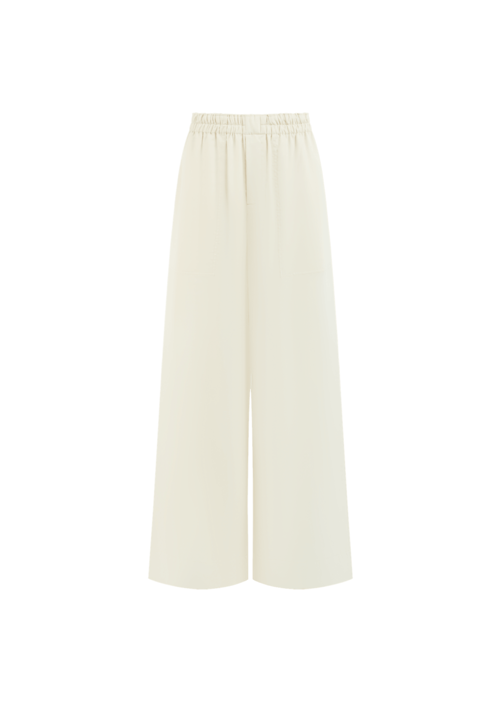 ELASTIC WOOL PANTS