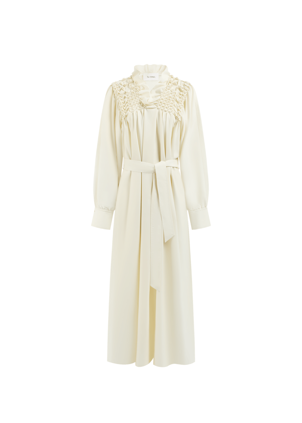 SMOCKING WOOL DRESS