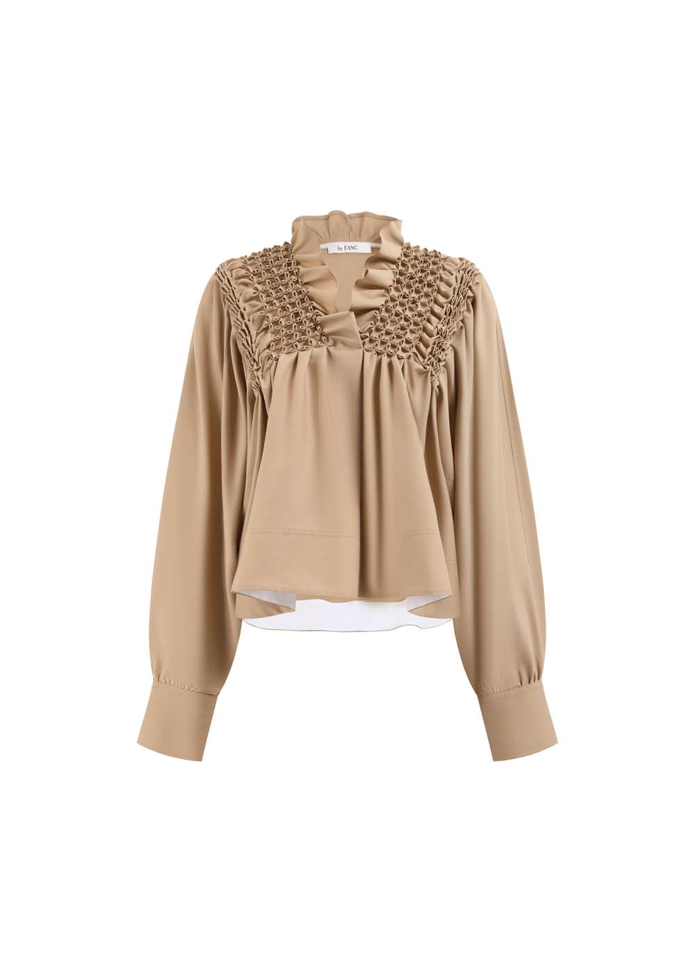 SMOCKING WOOL TOP